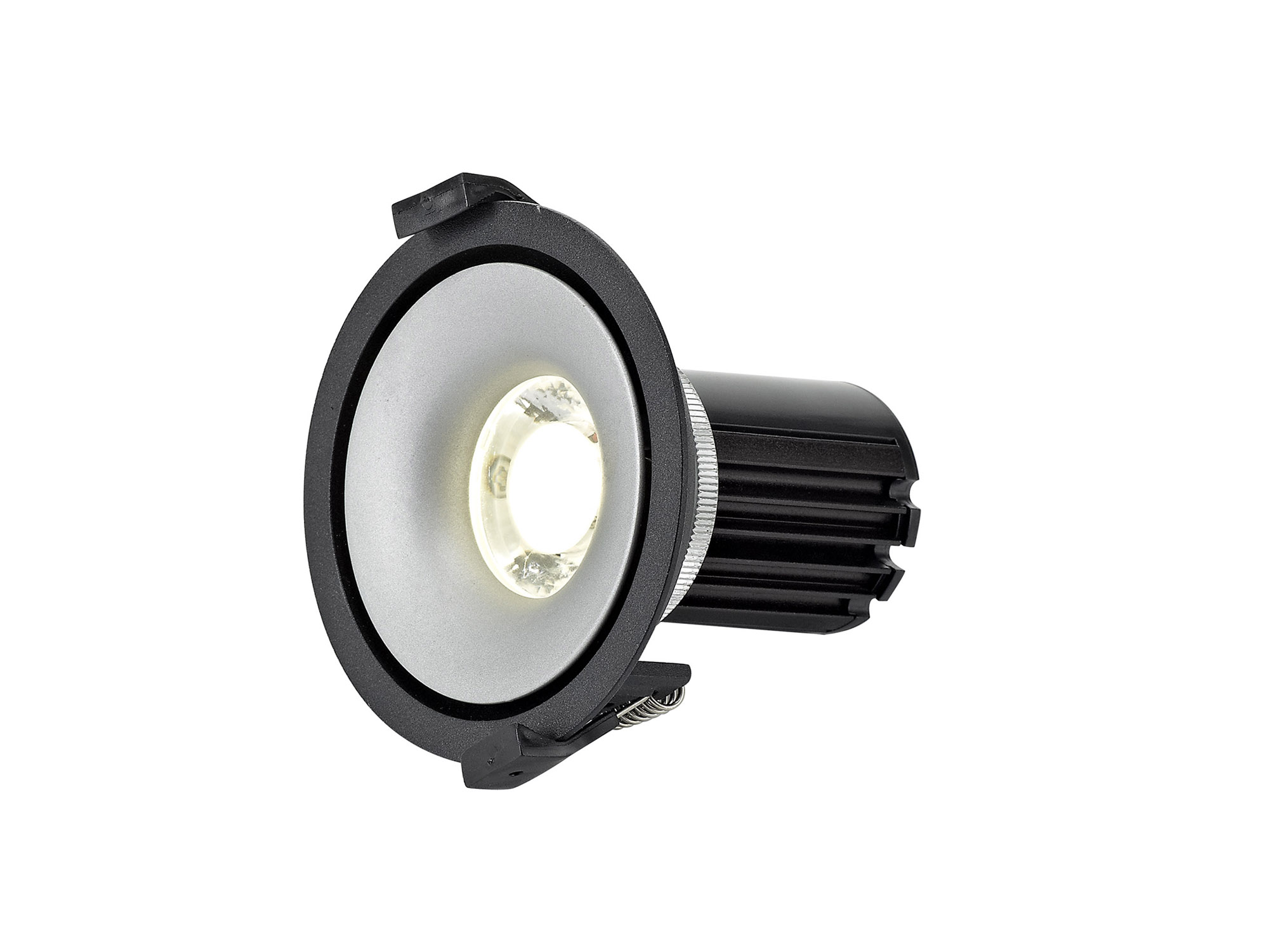 DM201078  Bolor 10 Tridonic Powered 10W 4000K 810lm 36° CRI>90 LED Engine Black/Silver Fixed Recessed Spotlight, IP20